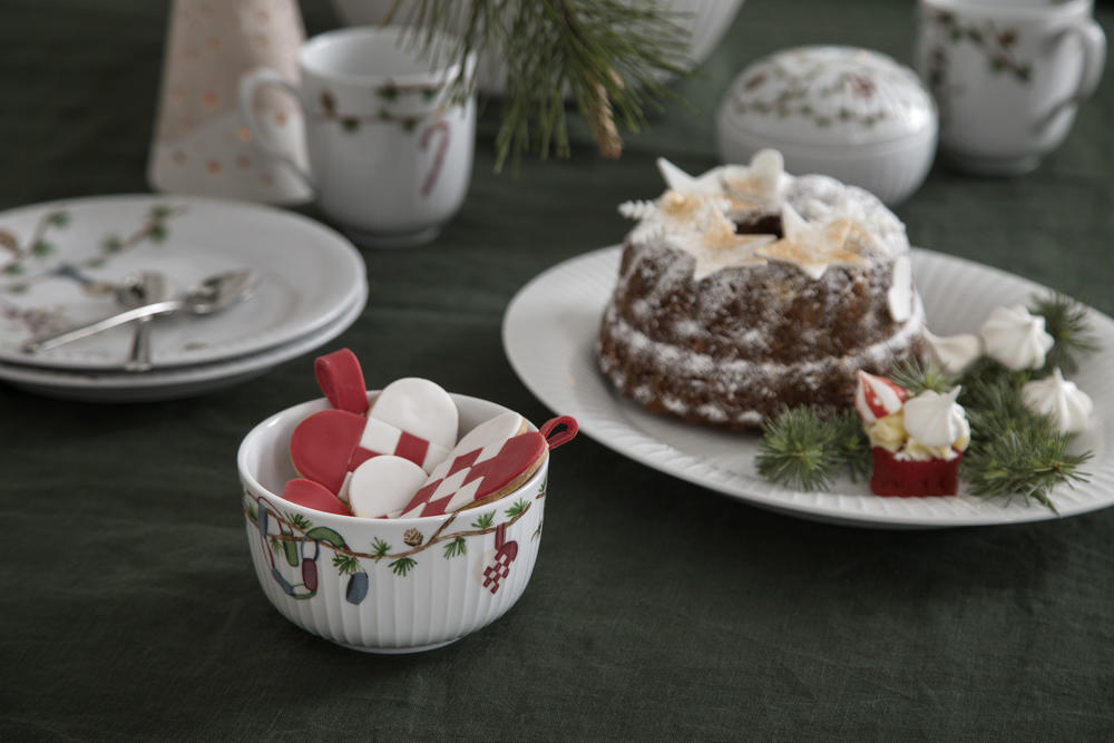 Kähler Hammershøi juleskål, hvid - Ø: 12 cm. - Bahne